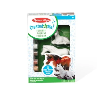 Bild av Melissa &amp; Doug Hästfigurer Konst hantverk utvecklingsleksak 3+ Present till pojke eller flicka