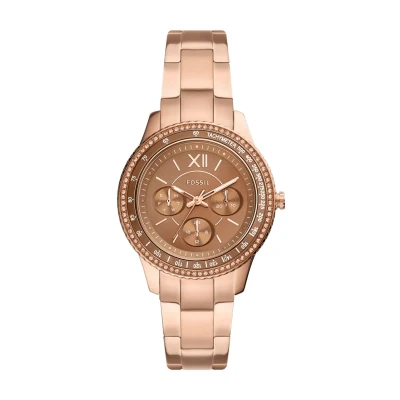 Bild av Fossil Stella Sport Kronografklockor goldcoloured, Storlek: One Size, Gold coloured