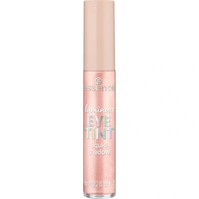 Bild av essence luminous EYE TINT liquid shadow, eyshadow, Nr. 01, hållbar, lysande, skimrande, vegansk, utan mikroplastpartiklar, fri från nanopartiklar, parfym, 1 pack (6ml)