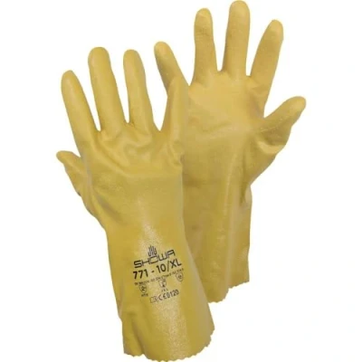 Bild av Showa Handskar SHO771 L No.771 NBR Gauntlet handskar, storlek: L, gul