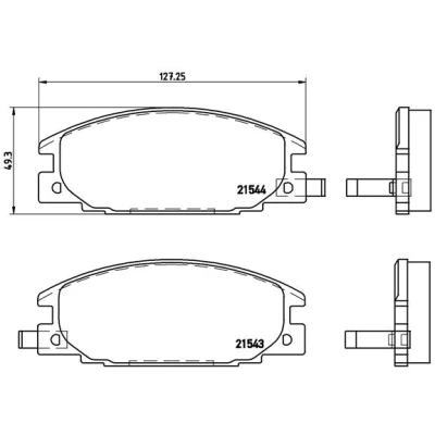 Bild av Bromsbeläggssats, skivbroms Brembo P 59 015