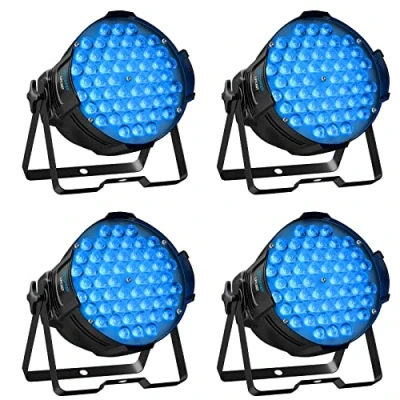 Bild av BETOPPER Strobe ljus scenlampor 54 x 3 W (4 pack) RGBW LED PAR discoljus för fester, ljudaktiverad/DMX festlampor, DJ lampor, downlight kyrka, fest, bröllop, konsert, klubb belysning