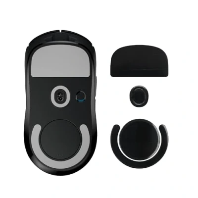 Bild av kwmobile Ersättare för musfötter kompatibel med Logitech G PRO X Superlight 2 datormusskridskor klistermärke svart