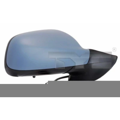 Bild av Rétroviseur extérieur Tyc 326 0092 gauche avec couche d&#039;apprêt chauffant, Rabattable électriquement, convexe, teinté en bleu, pour ajustage électrique