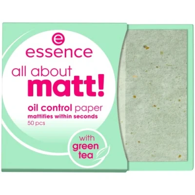 Bild av Essence Cosmetics all about matt! Oljekontrollpapper, Mångfärgad, 50 stycken