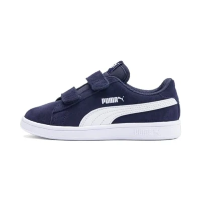 Bild av Puma unisex barn Smash v2 SD V Inf träningsskor, Blå Peacoat White 35 EU