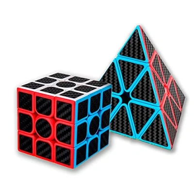 Bild av Magic Cube 3x3 Classic Meilong Moyu Cubing Klassrumskolfiber, Halkfri klistermärke med Snabbare, Enklare och Mjukare Snurr, 3D Pussel, Nybörjare Proffs.