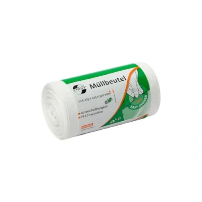 Bild av Soppåse av LDPE, 1A material, 20 l, vit, 50 st./rulle