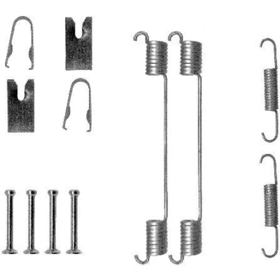 Bild av TEXTAR 97031600 Kit d&#039;accessoires, mâchoire de frein FIAT: Punto Evo 3/5 portes, Grande Doblo I Break, OPEL: Corsa D portes
