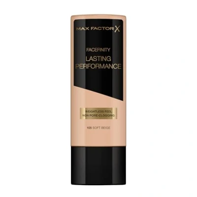 Bild av Max Factor Lasting Performance Foundation Soft Beige 105 långvarig flytande makeup för den perfekta viktlösa primern 1 x 35 ml (1 pack)