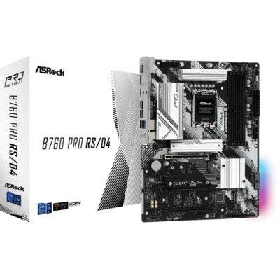 Bild av ASRock B760 PRO RS/D4 Moderkort Intel LGA1700 socket DDR4 RAM ATX