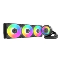 Bild av ARCTIC Liquid Freezer III Pro 360 A RGB AIO CPU Kylare, 3 x 120 mm Vattenkylning, 38 Element, PWM Pump, VRM Fläkt, AMD AM5/AM4, Intel LGA1851/1700 Kontaktram Svart