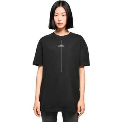 Bild av Merchcode dam t shirt Think Different överdimensionerad pojkvän te, passform, bomull 100 percent, XXL, svart, XXL