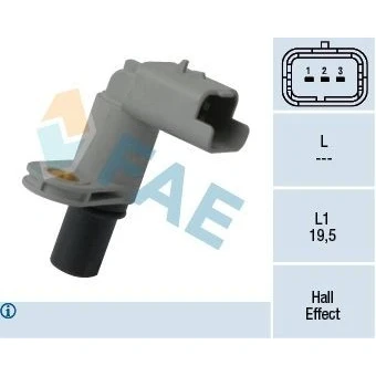 Bild av Sensor, kamaxelgivare, citroën c2, c3 i, c4 coupé, peugeot 1007, 206 halvkombi, sw, 207, 307, 307 break, 1920 GQ,