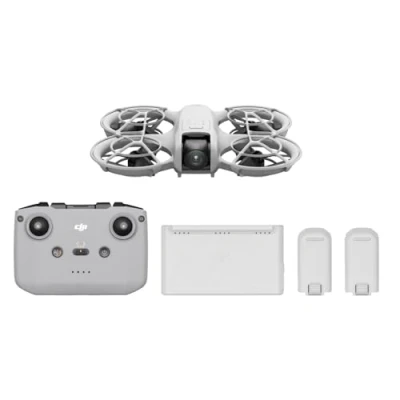 Bild av DJI Neo Fly More Combo, Minidrönare med 4K UHD kamera för vuxna, 135 g självflygande drönare som följer dig, Start från hand, AI motivspårning, QuickShots, Stabiliserad video RC N3 och 3 batterier