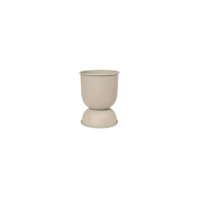 Bild av ferm LIVING Hourglass blomkruka, beige, Ø 21 cm, vändbar