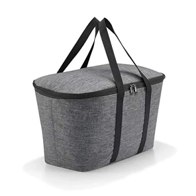 Bild av reisenthel coolerbag Twist Azure kylväska med yttermaterial av återvunna PET flaskor perfekt för picknick, Vriden silver, En Storlek, modern