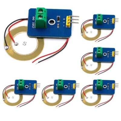 Bild av GERUI 6 stycken keramisk piezo vibrationssensor modul 3,3 V 5 upptäcker vibrationer sensor analog signalutgång elektronisk byggsten enkelmodul för Arduino DIY