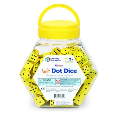 Bild av Learning Resources Mjuk Skum Dot Dice 200 Stycken Uppsättning