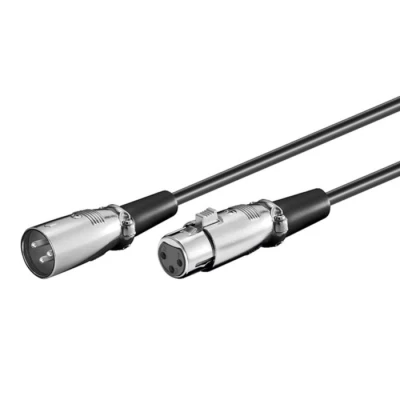 Bild av Nedis Balanced XLR ljudkabel, 2x 3 stift hane hona, mörkgrå, 1,5 m