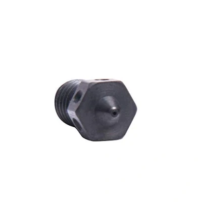Bild av 1 del härdat stål munstycke M6 gängmunstycke 0,25/0,4/0,5/0,6 mm för 1,75 V6 Hotend Prusa Tryck PEI PEEK eller kolfiberfilament (1x 0,6 mm)