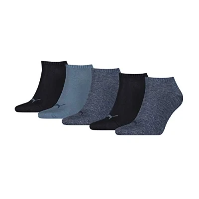 Bild av PUMA unisex strumpor (5 pack), Denimblå, 35 38 EU