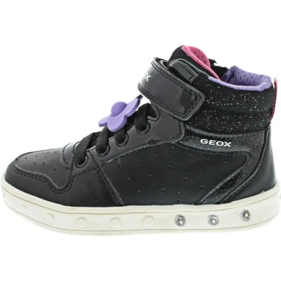 Bild av Geox J Skylin Girl B, flickor sneakers, Svart, rosa, 30 EU