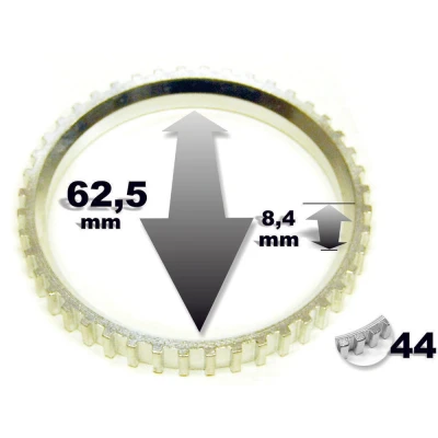 Bild av MAPCO 76933 Bague ABS 44 des deux côtés de l&#039;essieu avant