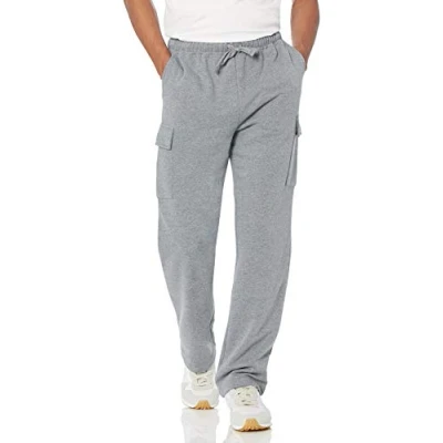 Bild av Amazon Essentials Herr cargo fleece sweatpants ljusgrå ljung, XX Large