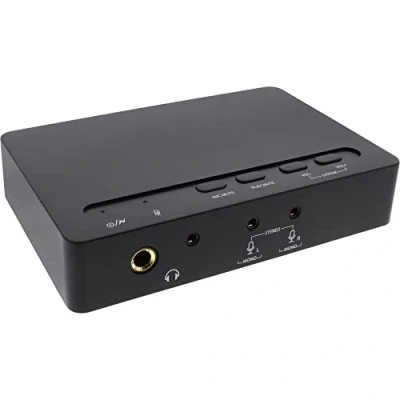 Bild av InLine 66670B USB 2.0 SoundBox 7.1, 48 kHz/16 bits, med Toslink Digital IN/OUT