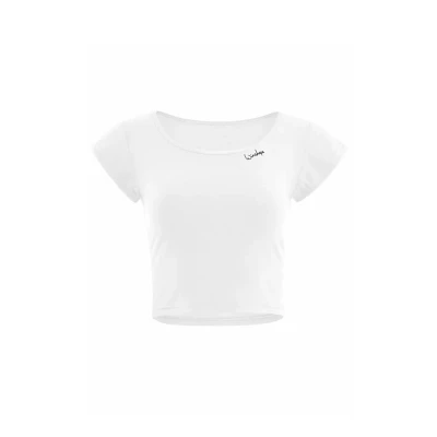 Bild av Winshape Functional Light AND SOFT Cropped Kurzarm Tshirt till träning, Storlek: XS, Ivory