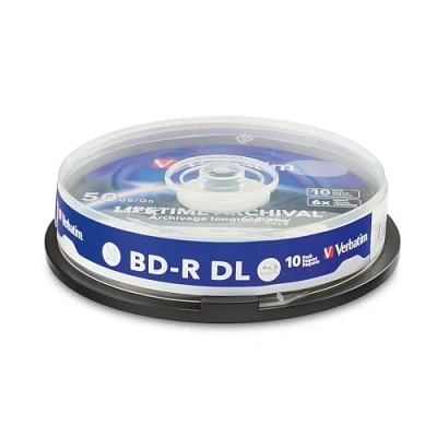 Bild av Verbatim 1x10 M skiva BD R BluRay 50GB 6X Speed Cakebox Printable