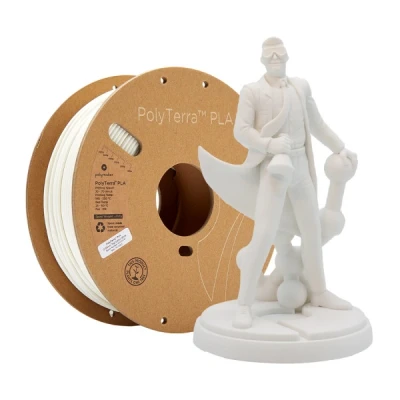 Bild av Polymaker 70823 PolyTerra PLA Filament 2,85 mm 1000 g vit (matt) 1 st