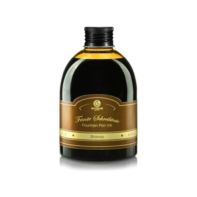 Bild av Octopus Reservoarpennabläck i praktisk påfyllningsflaska, bläck för reservoarpenna, kalligrafibläck, brons 250 ml