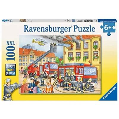 Bild av Ravensburger Barnpussel 10822 Vår brandkår pussel för barn från 6 år, med 100 bitar i XXL format