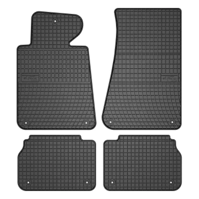 Bild av FROGUM 547396 Ensemble de tapis sol Caoutchouc avant et arrière 4 noir Sur mesure BMW: 5 Berline