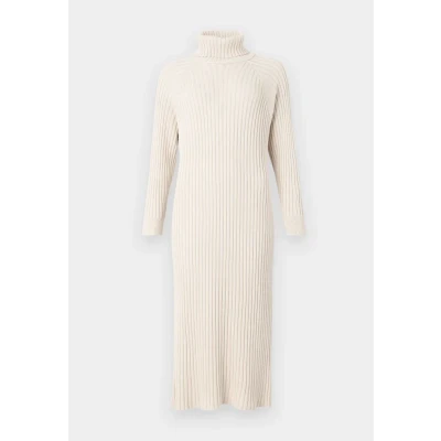 Bild av YAS MIDI Rollneck S NOOS Stickad klänning, Storlek: Large, Birch