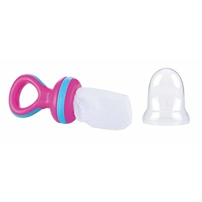 Bild av Nuby Fruit Nibbler med Handtag, Rosa