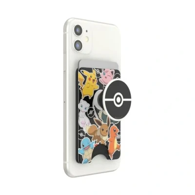 Bild av PopSockets PopWallet + med Integrerad Swappable PopTop för Smartphones och Surfplattor Pokémon Party