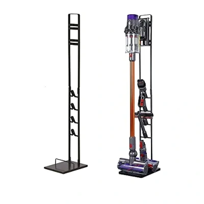 Bild av Trade Shop Hållare/ställ/golvstativ/fäste för Dyson V6, V7, V8, V10, V11, V12, V15, DC30, DC31, DC34, DC35, DC58, DC59, DC62 och DC74, tillbehör batteridrivna dammsugare