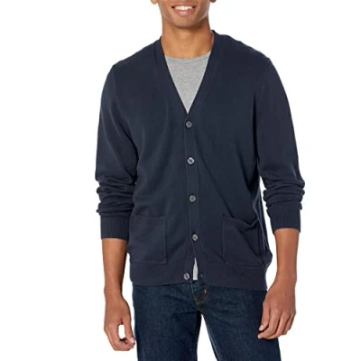 Bild av Amazon Essentials Men&#039;s Cardigan tröja i bomull, Marinblå, XXL