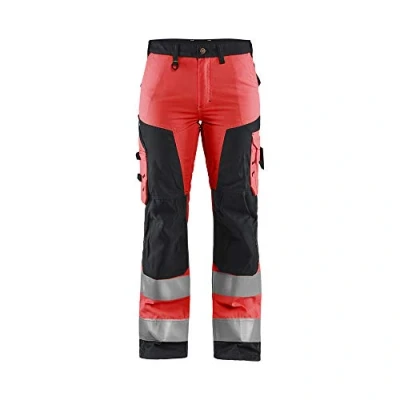 Bild av VARSELBYXA 7155 1811 U SPIKFIC DAM VARSELRÖD/SVART D24 Beijerbygg Byggmaterial