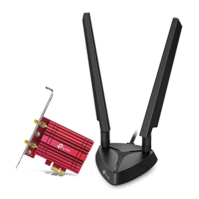 Bild av TP Link Archer TXE75E Wi Fi 6E WLAN PCIe nätverkskort med Bluetooth 5.2, 5400 Mbps, WPA3, Inter chipset 2 avtagbara antenner, Win 11/10