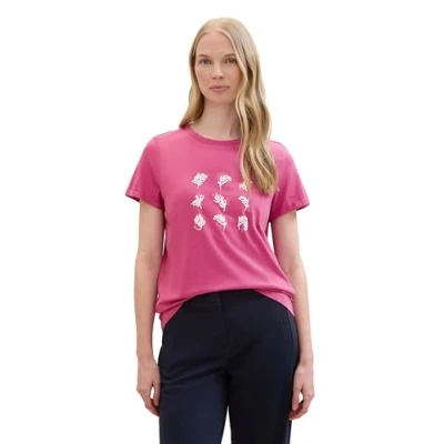 Bild av TOM Tailor Tshirt med print, Storlek: XL, Lush orchid
