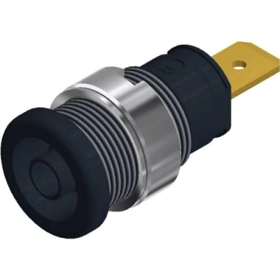 Bild av SEB labb hona sockel Ø spindelen: 4 mm SKS Hirschmann 2620 F6,3 972356100 svart 1 st (er)