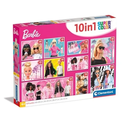 Bild av Clementoni Jigsaw Puzzle Super Color 10in1 Barbie Golv