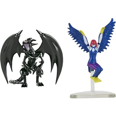 Bild av Super Impulse 5502C Yu Gi Oh mycket detaljerad 9,5 cm ledade figurer. Setet innehåller Harpie Lady och röda ögon svart drake