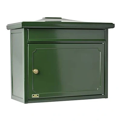 Bild av Burg tvättare brevlåda med komfortdjup, A4 engångsformat, förzinkat stål, EU standard EN 13724, Köpenhamn 882 GR, grön