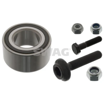 Bild av SWAG 30 90 3625 Kit de roulements roue avec vis, écrou 75 Roulement à billes contact oblique AUDI: 80 B4 Berline, B3, Avant