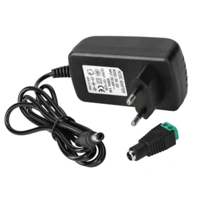 Bild av Jandei Strömförsörjning 110/220 V AC till 12 DC 24 W 2A, kabel 1 m och honkontakt, inomhusinstallation IP20, för LED remsa, neon eller lågspänningsenheter